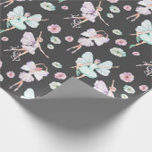 Butterfly Wings Tancing Ballerina Geschenkpapier (Ecke)
