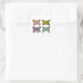 Butterfly Wings Word Art Custom Decal Stickers (Tasche)