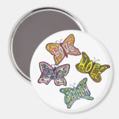 Butterfly Wings Word Art Gift Kühlschrankmagnete Magnet (Vorderseite/Rückseite)