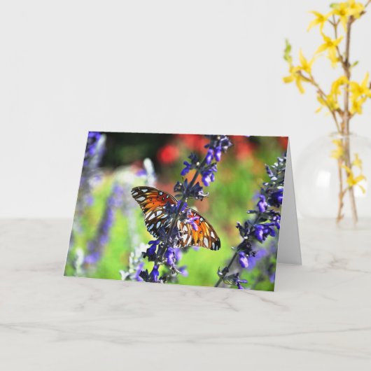 Butterfly wird bald gut karte (Gelbe Blume)