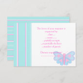 BUTTERFLY WISHES UAWG EINLADUNG (Vorne/Hinten)