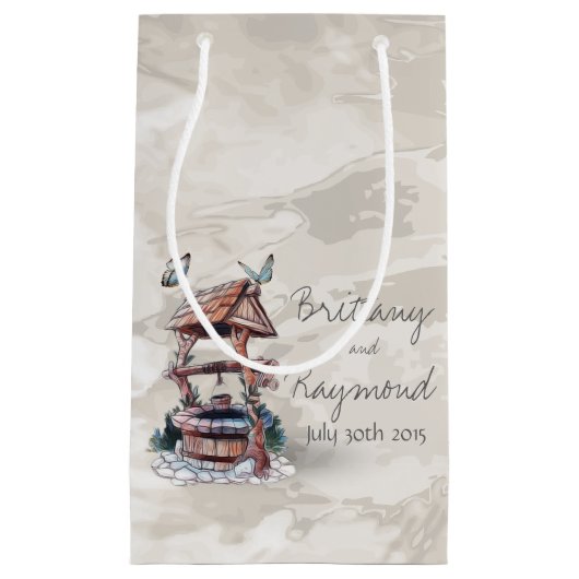 BUTTERFLY WISHING GUT GIFT BAG KLEINE GESCHENKTÜTE (Vorderseite)