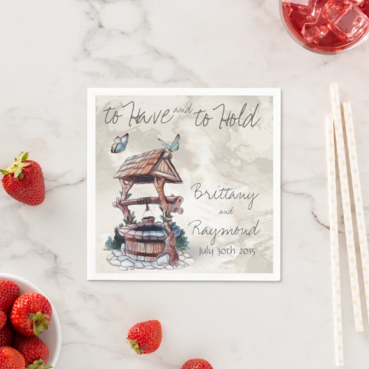 BUTTERFLY WISHING GUT PAPIERNAPKINS SERVIETTE (Beispiel)