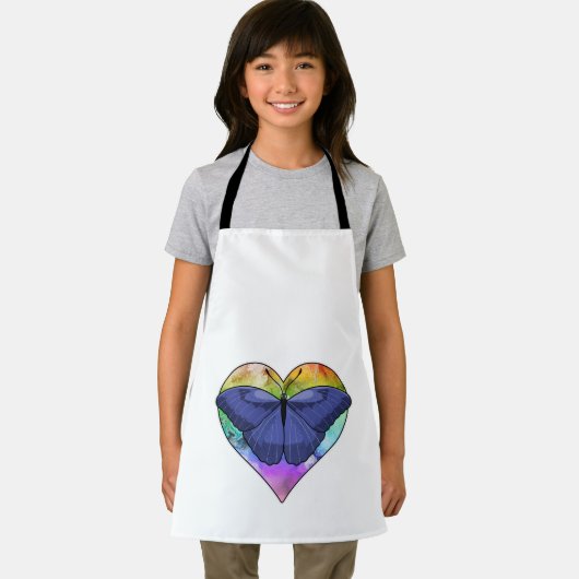 Butterfly with Heart Schürze (Insitu)