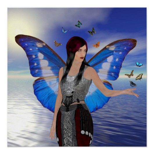 Butterfly Woman Poster (Vorderseite)