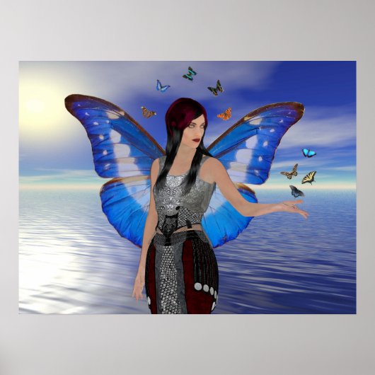 Butterfly Woman Poster (Vorne)
