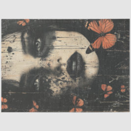 Butterfly Woman Seidenpapier