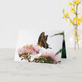 BÜTTERFLY WONDEREMENT KARTE (Gelbe Blume)