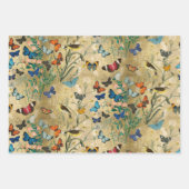 Butterfly Wrapping Paper Flat Sheet Set 3 Geschenkpapier Set (Vorderseite 3)