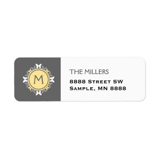 Butterfly Wreath Monogram (Vorne)