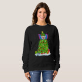 Butterfly Xmas Lighting Tree Funny Butterfly Chris Sweatshirt (Vorne ganz)