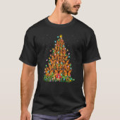 Butterfly Xmas Lights Santa Butterfly Christmas T T-Shirt (Vorderseite)