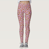 Butterfly Y2K vibe orange Leggings (Vorderseite)