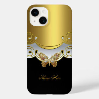 Butterfly Yellow Black Case-Mate iPhone Hülle