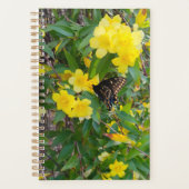 Butterfly & Yellow Flowers Planner Planer (Vorderseite)