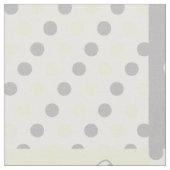 Butterfly Yellow Polka Dots Stoff (Nahaufnahme)