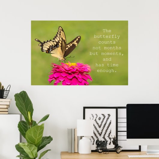 Butterfly zählt poster (Heimbüro)