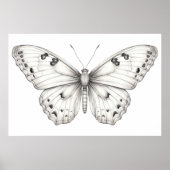 Butterfly zeichnend poster (Vorne)