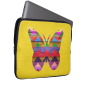 Butterfly Zickzack Muster Laptopschutzhülle (Vorne Rechts)