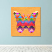 Butterfly Zickzack Muster Leinwanddruck (Insitu (Holzboden))