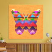 Butterfly Zickzack Muster Leinwanddruck (Insitu (Wohnzimmer))