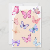 Butterfly zum Geburtstag Einladung (Rückseite)