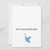 Butterfly zum Geburtstag Einladung (Rückseite)