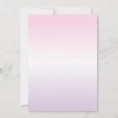 Butterfly zum Geburtstag Einladung (Rückseite)