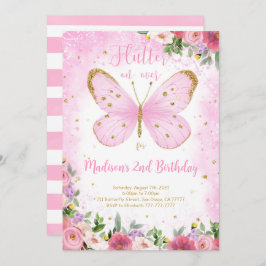 Butterfly zum Geburtstag Einladung