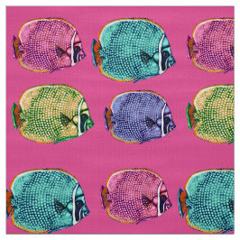 Butterflyfish, Korallenriff Fische unter Wasser Wa Stoff