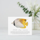 Butterflyfish Postkarte (Stehend Vorderseite)