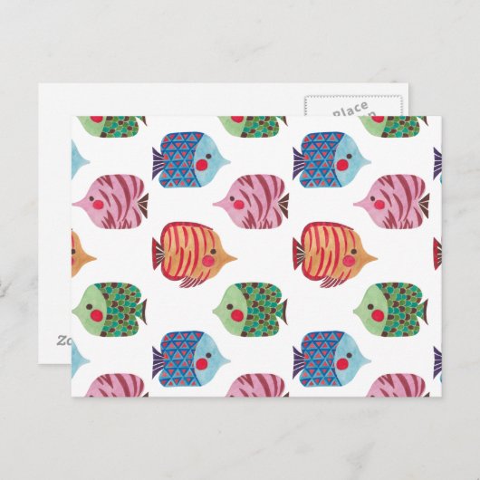 Butterflyfish Postkarte (Vorne/Hinten)