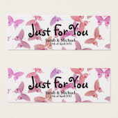 Butterfly'Just for You Gastgeschenk Hochzeit Gift- (Vorne & Hinten)