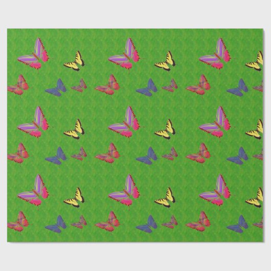 Butterflys Geschenkpapier (Flach)