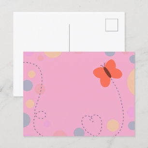 BUTTERFLYS-POP POSTKARTE