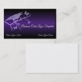 Butterflys & Raven Logo-Visitenkarte Visitenkarte (Vorne/Hinten)