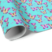 Butterfly's schöne Farbe Geschenkpapier (Rolleneckpunkt)