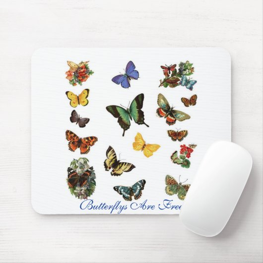 Butterflys sind frei mousepad (Mit Mouse)