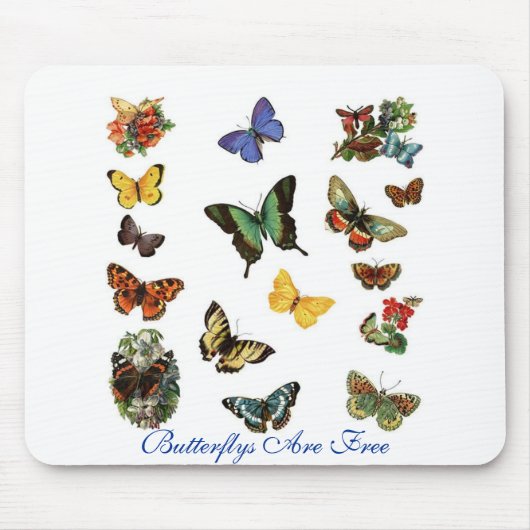Butterflys sind frei mousepad (Vorne)