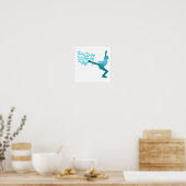 Butterflyskater Ice Skaten Poster (Küche)