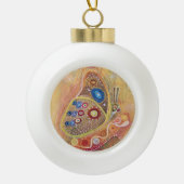 Butterfy Keramik Ball Decoration Keramik Kugel-Ornament (Vorderseite)