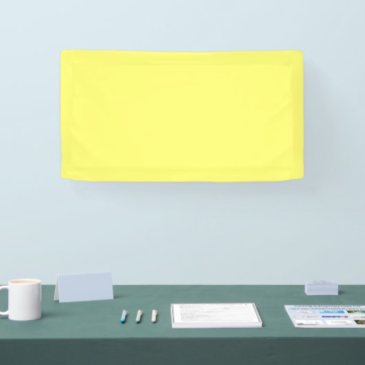 Buttergelb Banner (Messe)