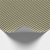 Buttergelb | Black Gingham Wrapping Paper Geschenkpapier (Ecke)