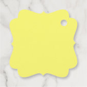 Buttergelb Geschenkanhänger (Rückseite)