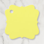 Buttergelb Geschenkanhänger (Vorderseite)