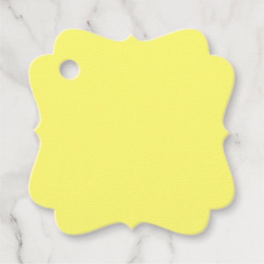 Buttergelb Geschenkanhänger (Vorderseite)