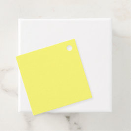 Buttergelb Geschenkanhänger