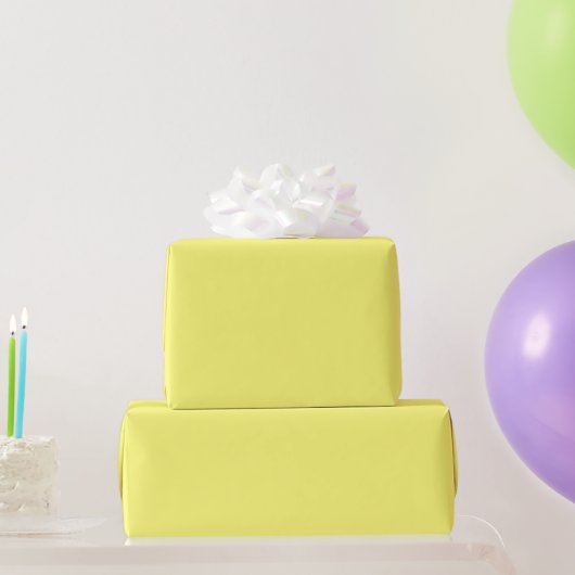 Buttergelb Geschenkpapier (Partygeschenke)