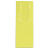 Buttergelb Geschenktüte Für Weinflaschen (Vorderseite)