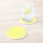 Buttergelb Getränkeuntersetzer (Seite)